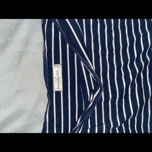 Abercrombie & fintch striped cropped long sleeve